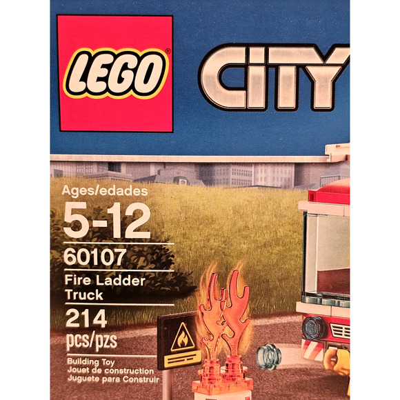 FIRE LADDER TRUCK Lego City LEGO Set #60107 NEW Sealed RETIRED Unopened - Picture 2 of 12